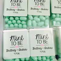 Mint to be wedding favors